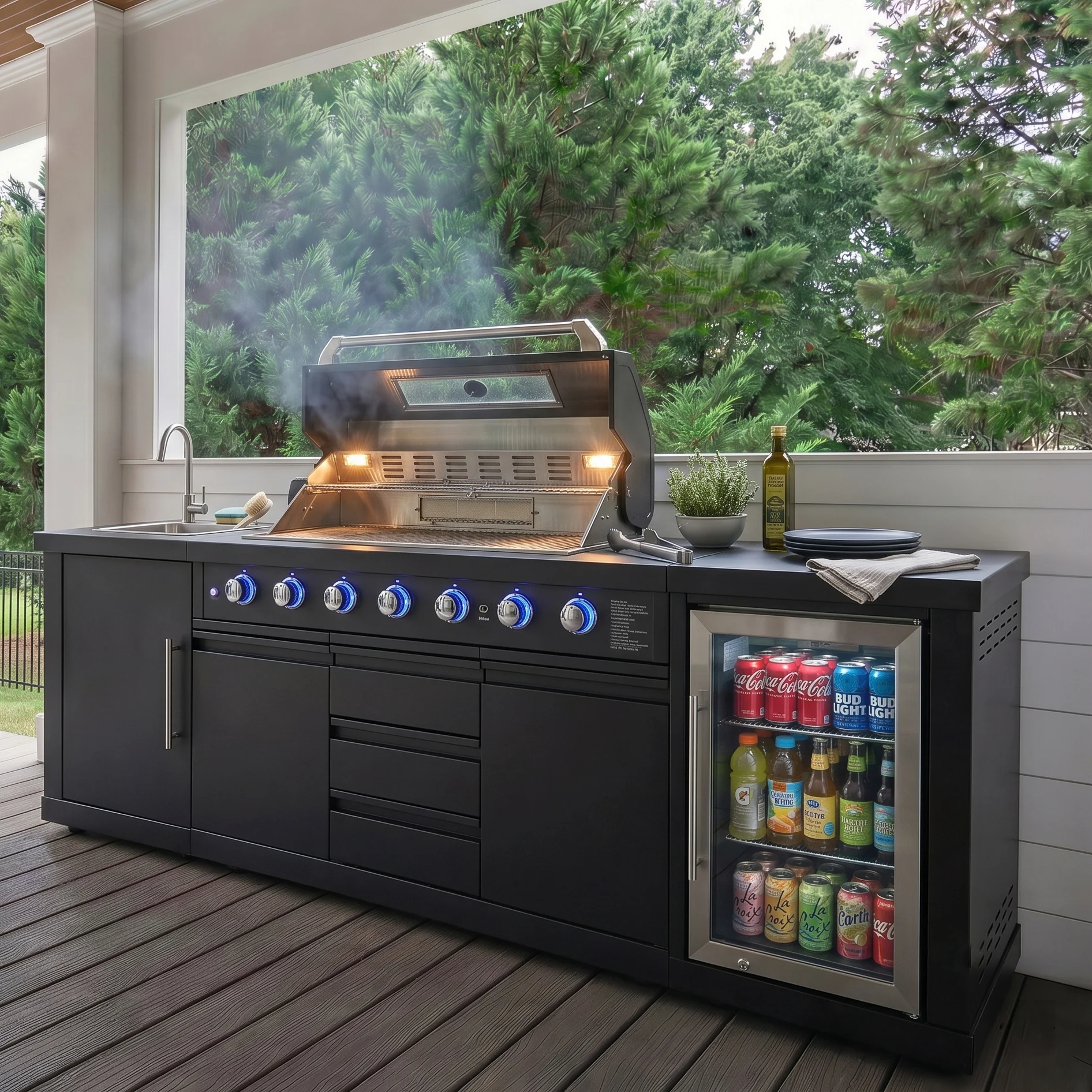 Cuisine extérieure modulaire Inox