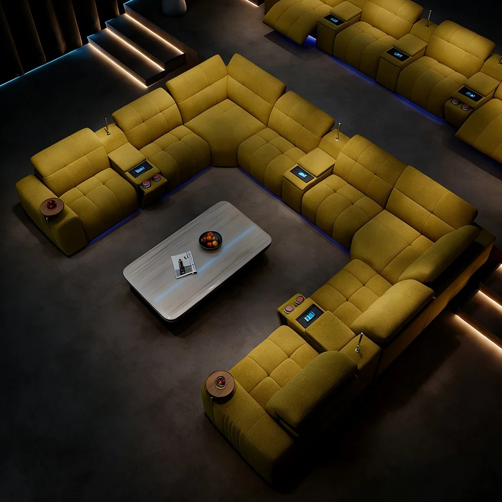 Canapé Home-cinéma Relax Ocre
