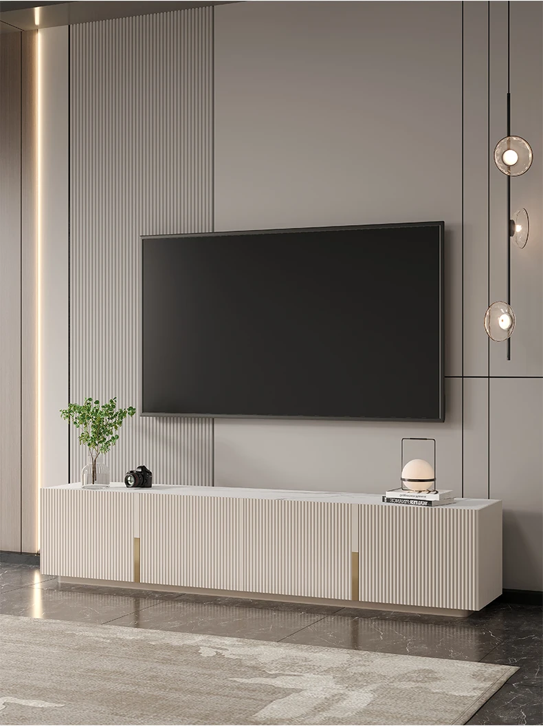 Meuble TV Cannelé Ivoire 3
