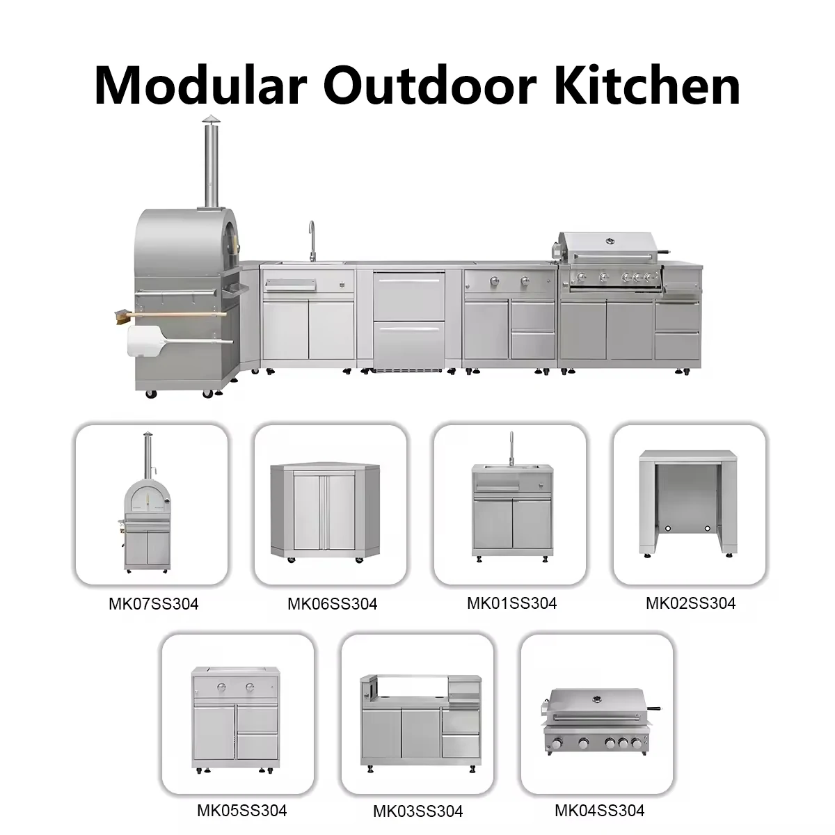 Cuisine extérieure modulaire Inox 2